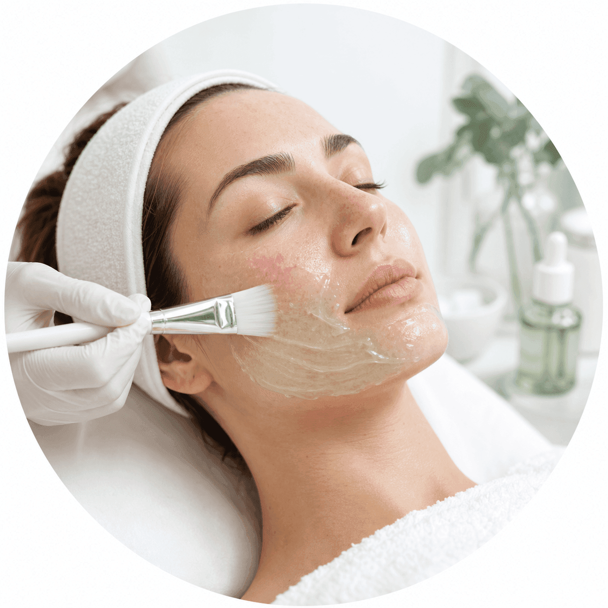 Calming facial mask for sensitive skin